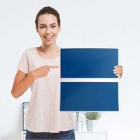Möbelfolie Blau Dark - IKEA Malm Kommode 2 Schubladen - Folie