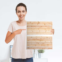 Möbelfolie Bright Planks - IKEA Malm Kommode 2 Schubladen - Folie