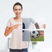 Möbelfolie Footballmania - IKEA Malm Kommode 2 Schubladen - Folie
