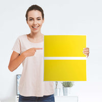 Möbelfolie Gelb Dark - IKEA Malm Kommode 2 Schubladen - Folie