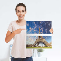 Möbelfolie La Tour Eiffel - IKEA Malm Kommode 2 Schubladen - Folie
