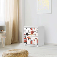 Möbelfolie Firefighter - IKEA Malm Kommode 2 Schubladen - Schlafzimmer