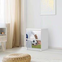 Möbelfolie Footballmania - IKEA Malm Kommode 2 Schubladen - Schlafzimmer
