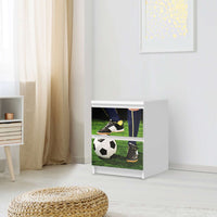 Möbelfolie Fussballstar - IKEA Malm Kommode 2 Schubladen - Schlafzimmer