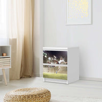 Möbelfolie Soccer - IKEA Malm Kommode 2 Schubladen - Schlafzimmer