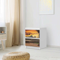 Möbelfolie Angkor Wat - IKEA Malm Kommode 2 Schubladen - Schlafzimmer