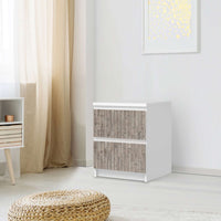 Möbelfolie Dark washed - IKEA Malm Kommode 2 Schubladen - Schlafzimmer