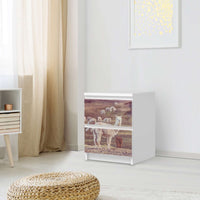 Möbelfolie Pako - IKEA Malm Kommode 2 Schubladen - Schlafzimmer