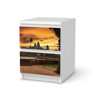 Möbelfolie Angkor Wat - IKEA Malm Kommode 2 Schubladen - weiss
