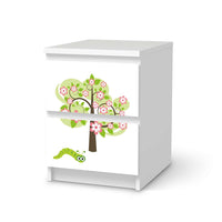 Möbelfolie Blooming Tree - IKEA Malm Kommode 2 Schubladen - weiss