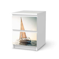 Möbelfolie Freedom - IKEA Malm Kommode 2 Schubladen - weiss