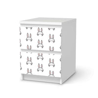 Möbelfolie Hoppel - IKEA Malm Kommode 2 Schubladen - weiss