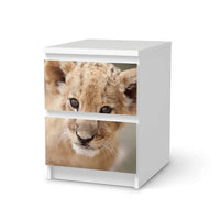 Möbelfolie Simba - IKEA Malm Kommode 2 Schubladen - weiss