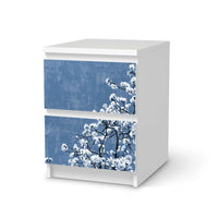 Möbelfolie Spring Tree - IKEA Malm Kommode 2 Schubladen - weiss