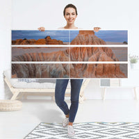 Möbelfolie Outback Australia - IKEA Malm Kommode 6 Schubladen (breit) - Folie