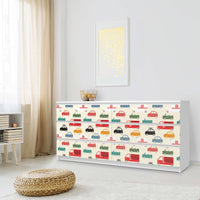 Möbelfolie Cars - IKEA Malm Kommode 6 Schubladen (breit) - Schlafzimmer