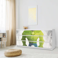 Möbelfolie Mr. Green - IKEA Malm Kommode 6 Schubladen (breit) - Schlafzimmer