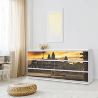 Möbelfolie Angkor Wat - IKEA Malm Kommode 6 Schubladen (breit) - Schlafzimmer