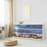 Möbelfolie Brooklyn Bridge - IKEA Malm Kommode 6 Schubladen (breit) - Schlafzimmer
