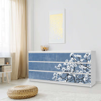 Möbelfolie Spring Tree - IKEA Malm Kommode 6 Schubladen (breit) - Schlafzimmer