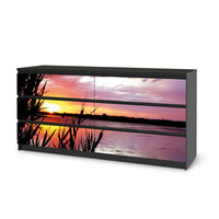 Möbelfolie Dream away - IKEA Malm Kommode 6 Schubladen (breit) - schwarz