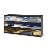 Möbelfolie New Zealand - IKEA Malm Kommode 6 Schubladen (breit) - schwarz