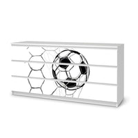 Möbelfolie Eingenetzt - IKEA Malm Kommode 6 Schubladen (breit) - weiss