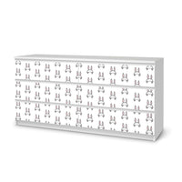 Möbelfolie Hoppel - IKEA Malm Kommode 6 Schubladen (breit) - weiss