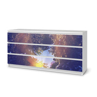 Möbelfolie Lichtflut - IKEA Malm Kommode 6 Schubladen (breit) - weiss