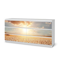 Möbelfolie Savanne - IKEA Malm Kommode 6 Schubladen (breit) - weiss