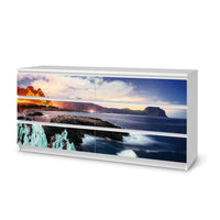 Möbelfolie Seaside - IKEA Malm Kommode 6 Schubladen (breit) - weiss