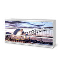 Möbelfolie Sydney - IKEA Malm Kommode 6 Schubladen (breit) - weiss