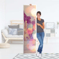 Möbelfolie Paris - IKEA Pax Schrank 201 cm Höhe - 1 Tür - Folie