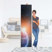 Möbelfolie Sunrise - IKEA Pax Schrank 201 cm Höhe - 1 Tür - Folie