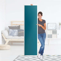 Möbelfolie Türkisgrün Dark - IKEA Pax Schrank 201 cm Höhe - 1 Tür - Folie
