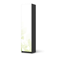 Möbelfolie Flower Light - IKEA Pax Schrank 201 cm Höhe - 1 Tür - schwarz