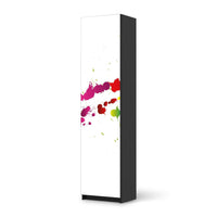 Möbelfolie Splash 2 - IKEA Pax Schrank 201 cm Höhe - 1 Tür - schwarz