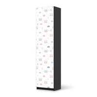 Möbelfolie Sweet Dreams - IKEA Pax Schrank 201 cm Höhe - 1 Tür - schwarz