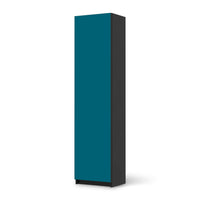 Möbelfolie Türkisgrün Dark - IKEA Pax Schrank 201 cm Höhe - 1 Tür - schwarz