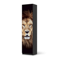 Möbelfolie Wild Eyes - IKEA Pax Schrank 201 cm Höhe - 1 Tür - schwarz