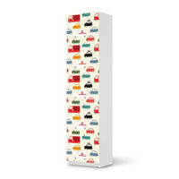 Möbelfolie Cars - IKEA Pax Schrank 201 cm Höhe - 1 Tür - weiss