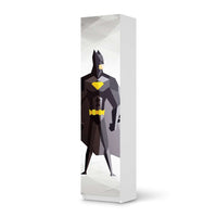 Möbelfolie Mr. Black - IKEA Pax Schrank 201 cm Höhe - 1 Tür - weiss