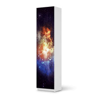 Möbelfolie Nebula - IKEA Pax Schrank 201 cm Höhe - 1 Tür - weiss