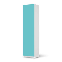 Möbelfolie Türkisgrün Light - IKEA Pax Schrank 201 cm Höhe - 1 Tür - weiss