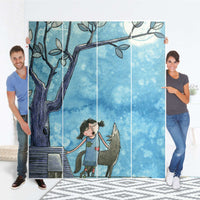 Möbelfolie Nocturnal Pleasure - IKEA Pax Schrank 236 cm Höhe - 4 Türen - Folie