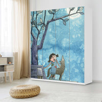 Möbelfolie Nocturnal Pleasure - IKEA Pax Schrank 236 cm Höhe - 4 Türen - Kinderzimmer