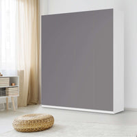 Möbelfolie Grau Light - IKEA Pax Schrank 236 cm Höhe - 4 Türen - Schlafzimmer