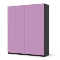 Möbelfolie Flieder Light - IKEA Pax Schrank 236 cm Höhe - 4 Türen - schwarz
