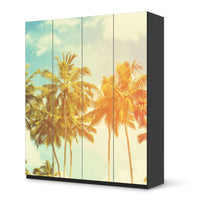 Möbelfolie Sun Flair - IKEA Pax Schrank 236 cm Höhe - 4 Türen - schwarz