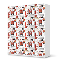 Möbelfolie Firefighter - IKEA Pax Schrank 236 cm Höhe - 4 Türen - weiss
